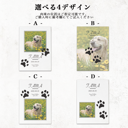 ペット　肉球デザイン　アクリルプレート　アクリルパネル　犬　猫　 #A50-3